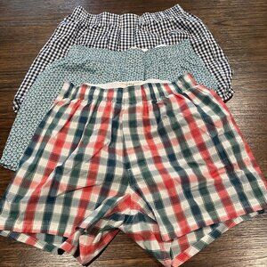 NWOT Set of 3 - J.Crew Factory Men's Sz S Woven Boxer Shorts Underwear Cotton
